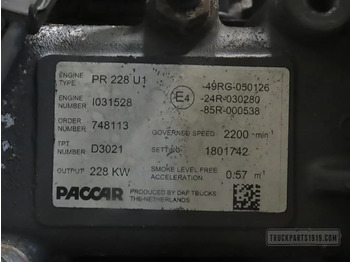 DAF 1821694 | Motor PR228 U1 Euro5 - Motor pre Nákladné auto: obrázok 3