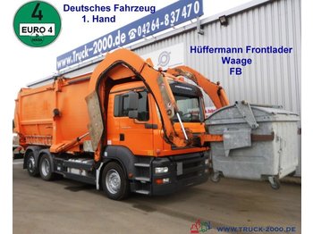Auto na odvoz odpadu na prepravu odpad MAN TGA 26.320 Hüffermann Frontlader mit Waage*31m³*: obrázok 1
