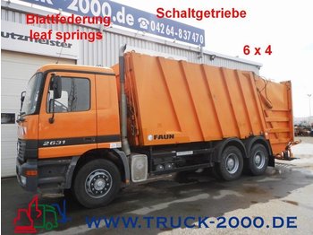 Auto na odvoz odpadu na prepravu odpad Mercedes-Benz 2631 Actros 6x4 Faun Variopress  Schalter/Blatt: obrázok 1