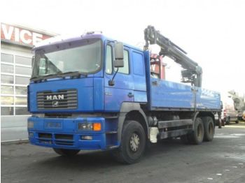 Valníkový/ Plošinový nákladný automobil MAN F2000 26.364 6x4 Pritsche Heckkran: obrázok 1