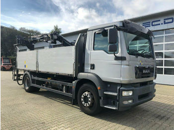 Valníkový/ Plošinový nákladný automobil MAN TGM 18.340 Pritsche Kran ATLAS 105.2 *Hochsitz: obrázok 1