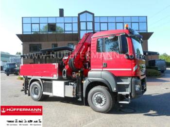 Nový Valníkový/ Plošinový nákladný automobil MAN TGS 18.420 4x4 MKG Ladekran HLK 341 SHP: obrázok 1
