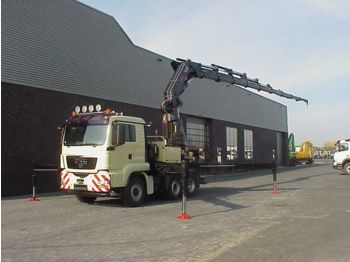 Valníkový/ Plošinový nákladný automobil MAN TGS 26 440 6X4 + HIAB XS 700E 9: obrázok 1