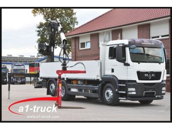 Valníkový/ Plošinový nákladný automobil MAN TGS 26.440 6x2 BL, ZF-Intarder, HIAB XS 166 K PR: obrázok 1