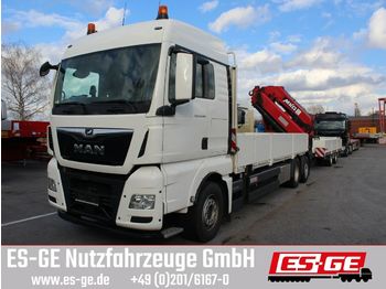 Valníkový/ Plošinový nákladný automobil MAN TGX 26500 6x2-4 BL mit MKG-Ladekran HLK531 a5: obrázok 1