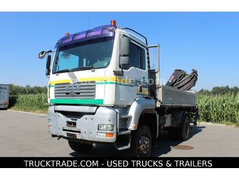 Valníkový/ Plošinový nákladný automobil MAN TG-A 18.483 FAK 4x4: obrázok 1