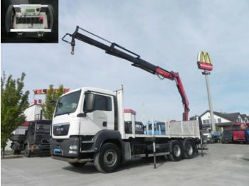 Valníkový/ Plošinový nákladný automobil MAN TG-S 28.360 6x2-2 BL Pritsche Heckkran 3xhydr+Fu: obrázok 1