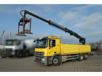 Valníkový/ Plošinový nákladný automobil Mercedes-Benz 2541 LL-Lenk-Lift-Hiab 166 K-2 Pro Kran: obrázok 1