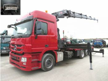 Valníkový/ Plošinový nákladný automobil Mercedes-Benz Actros 2544 L6x2 Pritsche Kran Hiab XS477, 47m/t: obrázok 1