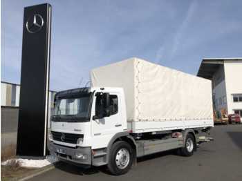 Plachtové nákladné vozidlo Mercedes-Benz Atego 1222 LL 4x2 BDF-Wechselfahrgestell + LBW: obrázok 1