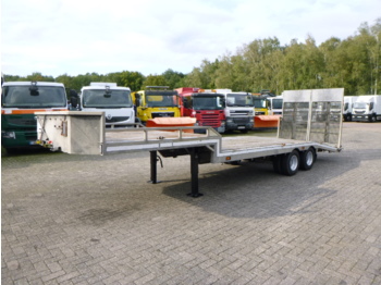 Veldhuizen Semi-lowbed trailer (light commercial) P37-2 + ramps + winch - Náves podvalník