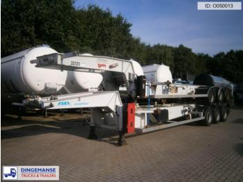 Asca 3-axle tank container trailer 20 ft. ADR/GGVS - Náves preprava kontajnerov/ Výmenná nadstavba