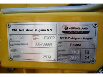 New Holland 836 New Holland 980CF 6R80cm Corn header. NEW and  - Příslušenstvo na kombajn: obrázok 3