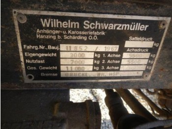 Schwarzmüller 2-Achsanhänger 2350x6000 Privatverkauf - Poľnohospodársky príves