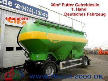 Feldbinder HEUT 30m³ Futter-Getreide-Silo 4 Kammern 1.Hand - Cisternový príves