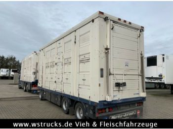 Príves na přepravu zvířat Menke 3 Stock Ausahrbares Dach Vollalu  7,35m: obrázok 1