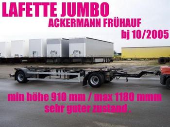 Ackermann LAFETTE JUMBO 910 - 1180 mm zwillingsbereift 2 x - Príves preprava kontajnerov/ Výmenná nadstavba