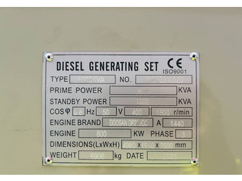 Doosan DP222CC - 1000 kVA Generator - DPX-19859  - Elektrický generátor: obrázok 4